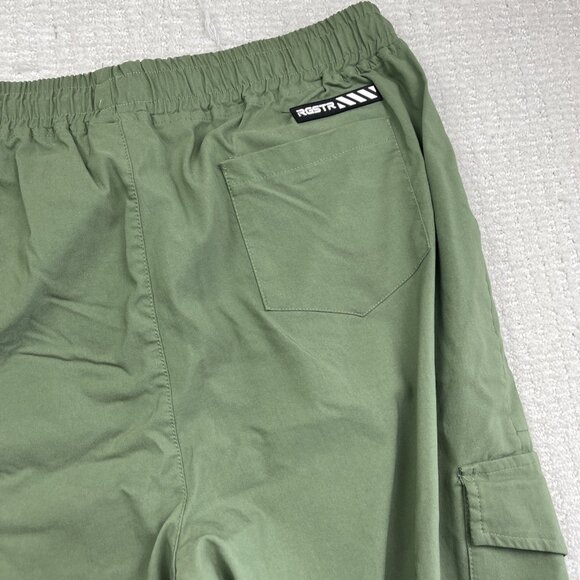 RGSTR Military Green Cargo Joggers Pants Tech Pockets Drawstring Mens 2X - Picture 12 of 13